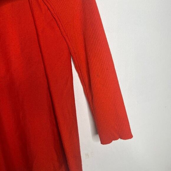 Eileen Fisher Women's Red V-Neck Sweater Size S Lightweight Casual - Picture 8 of 11